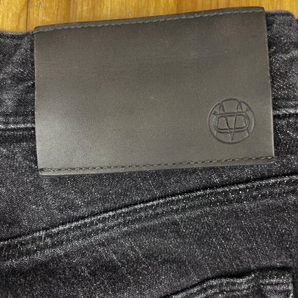 MASSIMO DUTTI Slim Fit Cotton Blend Faded Look Black Jeans Sz 30 - Picture 7 of 9